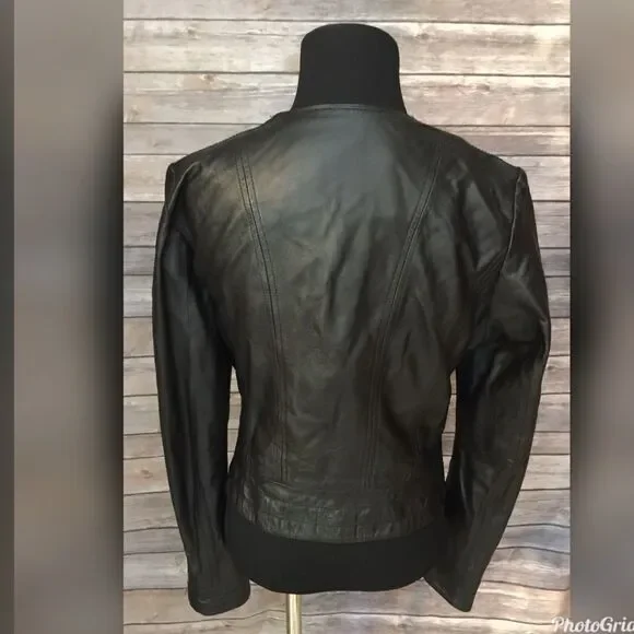 Blac noir leather jacket - Picture 2 of 5